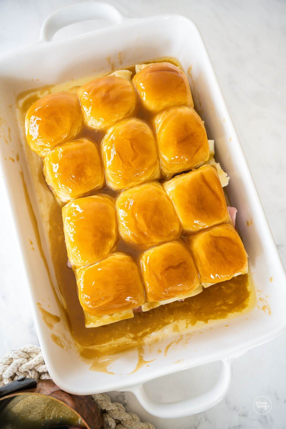 Best Baked Funeral Sandwiches (Ham and Cheese Sliders) • The Fresh