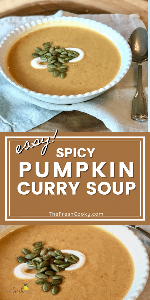 Easy Spicy Pumpkin Soup • The Fresh Cooky