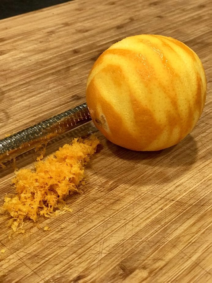 zested orange | Thanksgiving Praline Yams