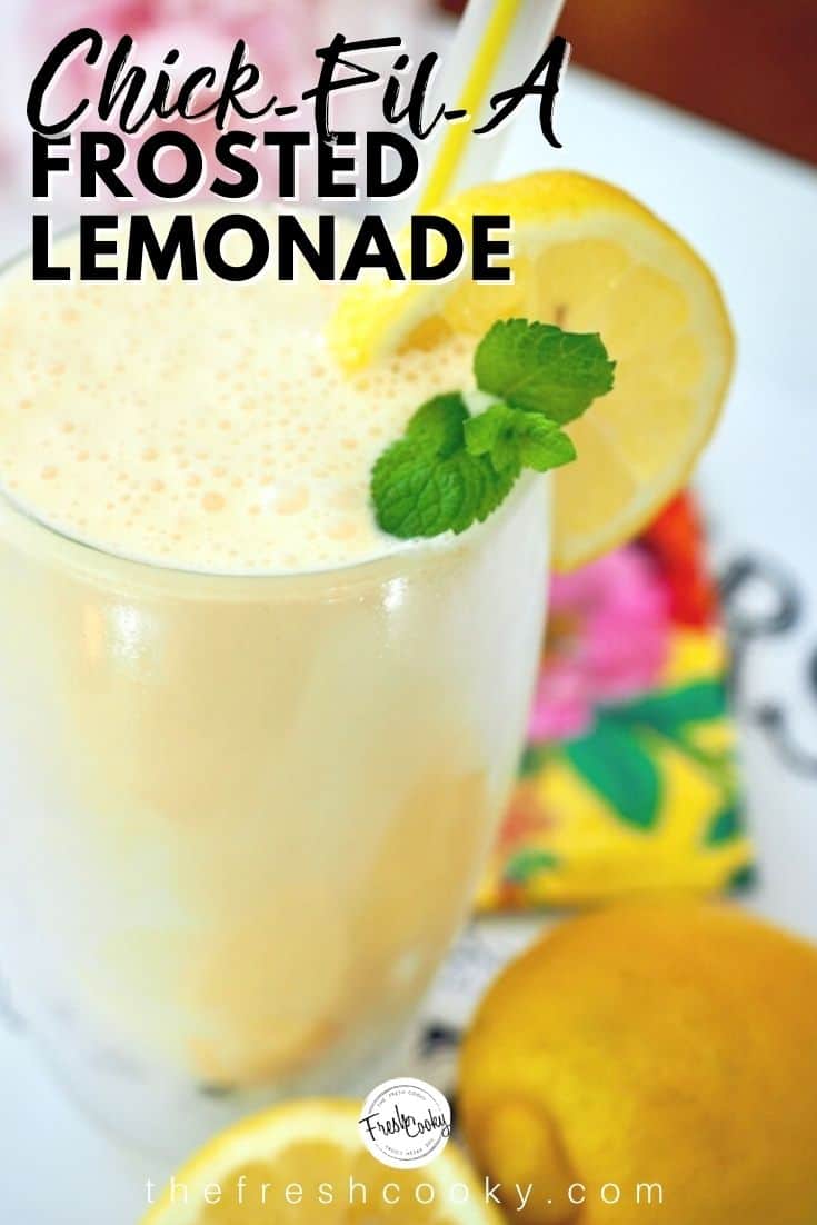 Copycat Chick-Fil-A Frosted Lemonade • The Fresh Cooky