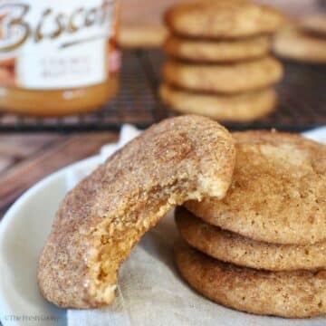 Chewy Cookie Butter Snickerdoodles