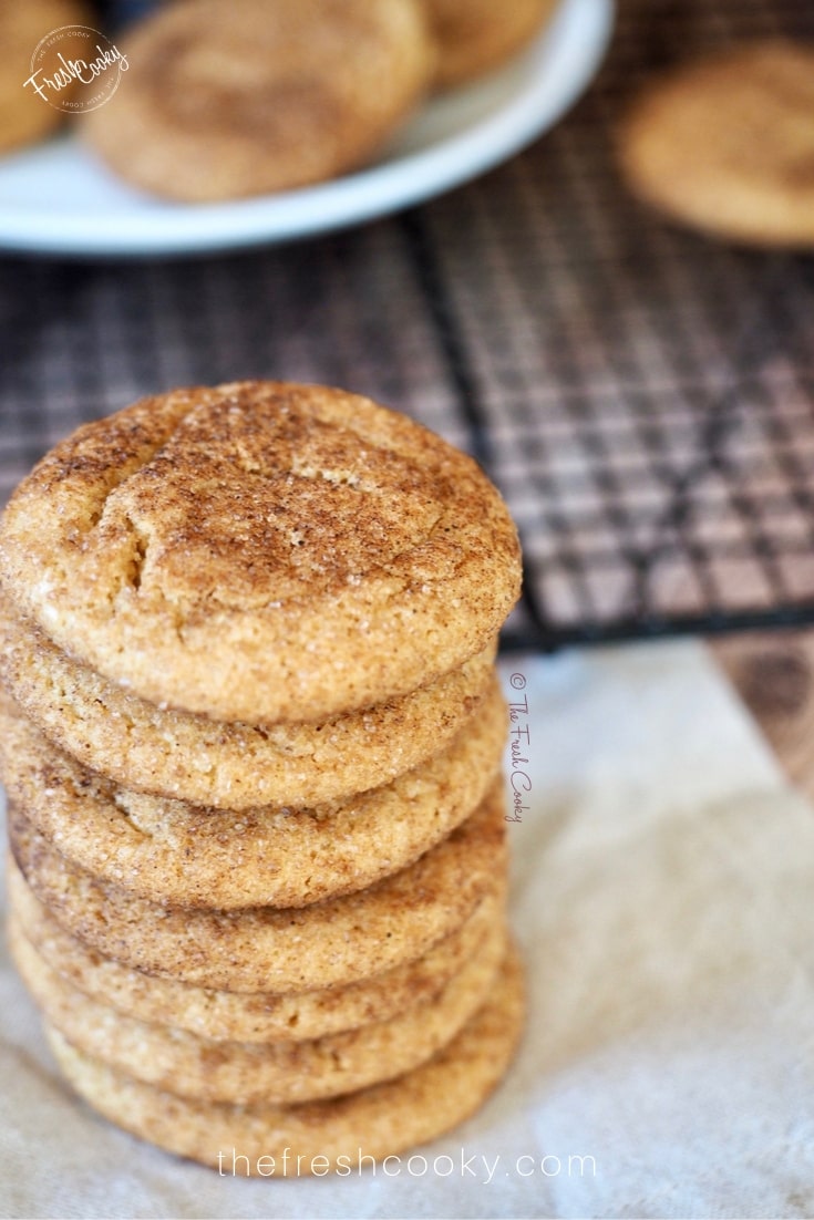 Chewy Cookie Butter Snickerdoodles • The Fresh Cooky