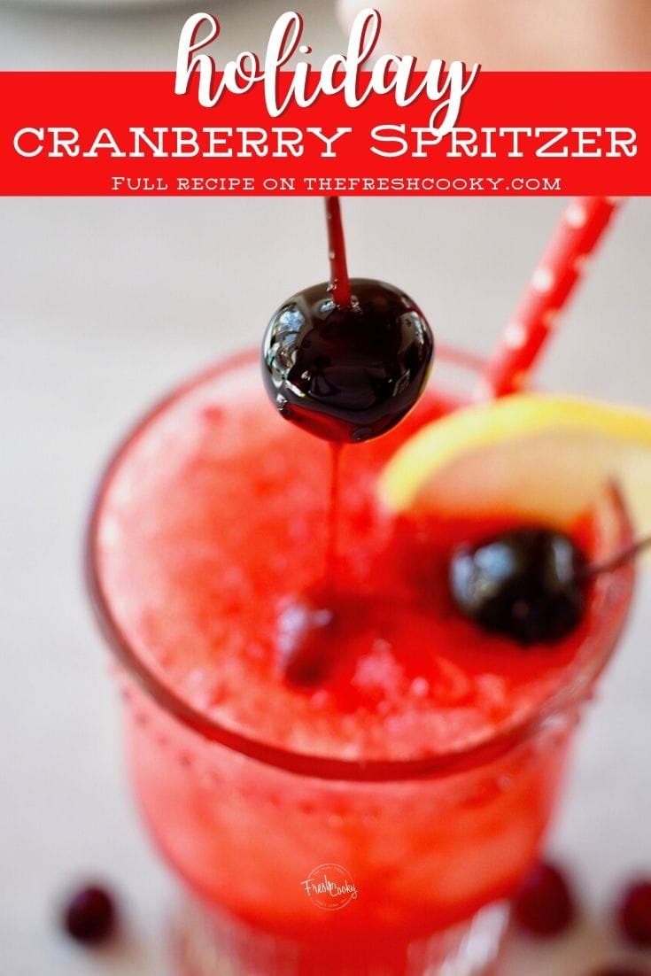 Easy Cranberry Spritzer (by the glass or pitcher) • The Fresh Cooky