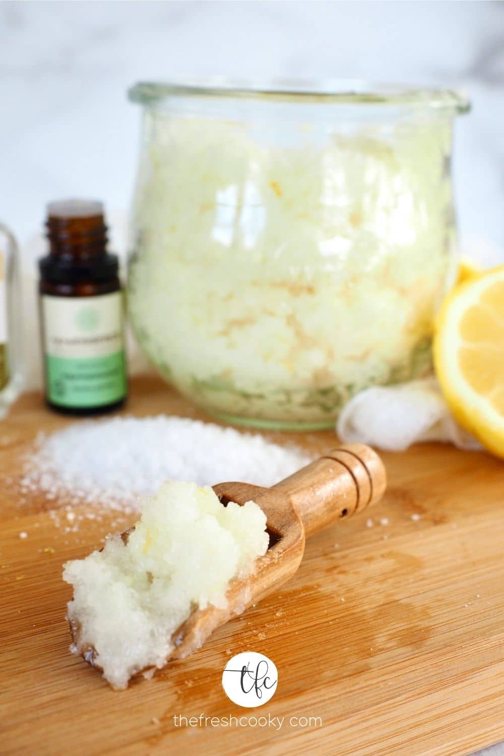 Lemon & Peppermint Antibacterial Hand Scrub • The Fresh Cooky