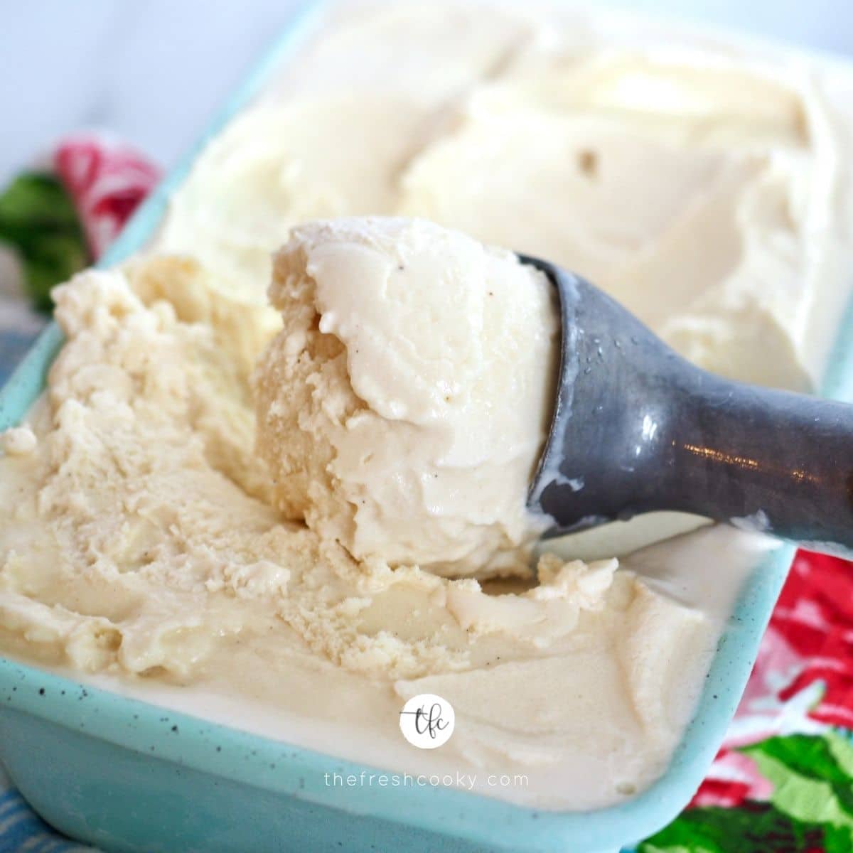 Homemade Old Fashioned Vanilla Ice Cream • The Fresh Cooky