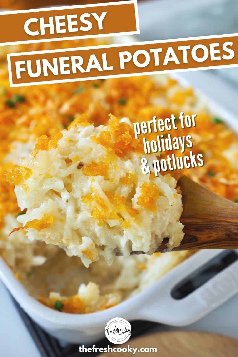 Cheesy Funeral Potatoes • The Fresh Cooky