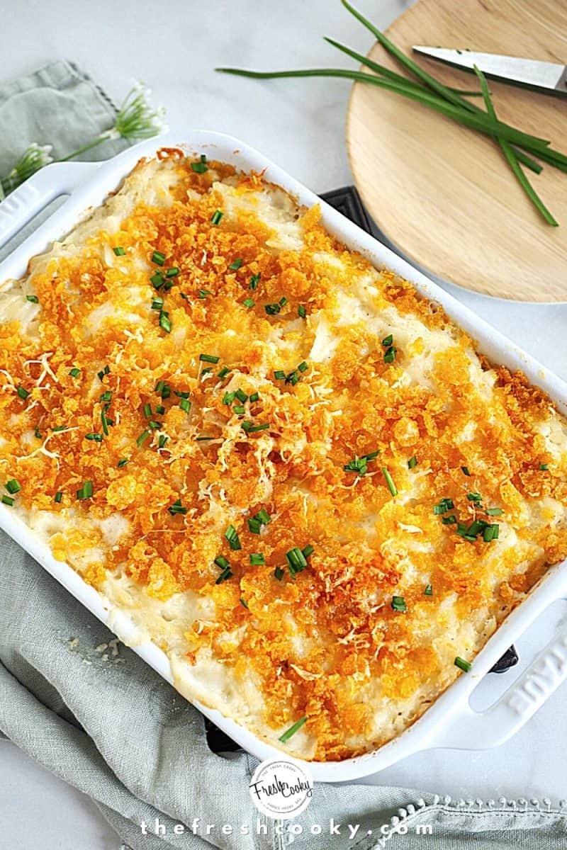 Cheesy Funeral Potatoes • The Fresh Cooky