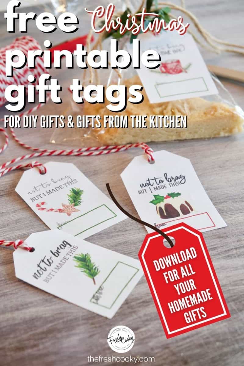 Christmas Gift Tags Set of 8, Tags for Presents, Homemade Gift