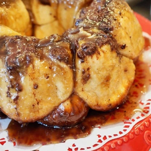 Cinnamon Monkey Bread Mini Bundts with Cream Cheese Glaze - Nordic Ware