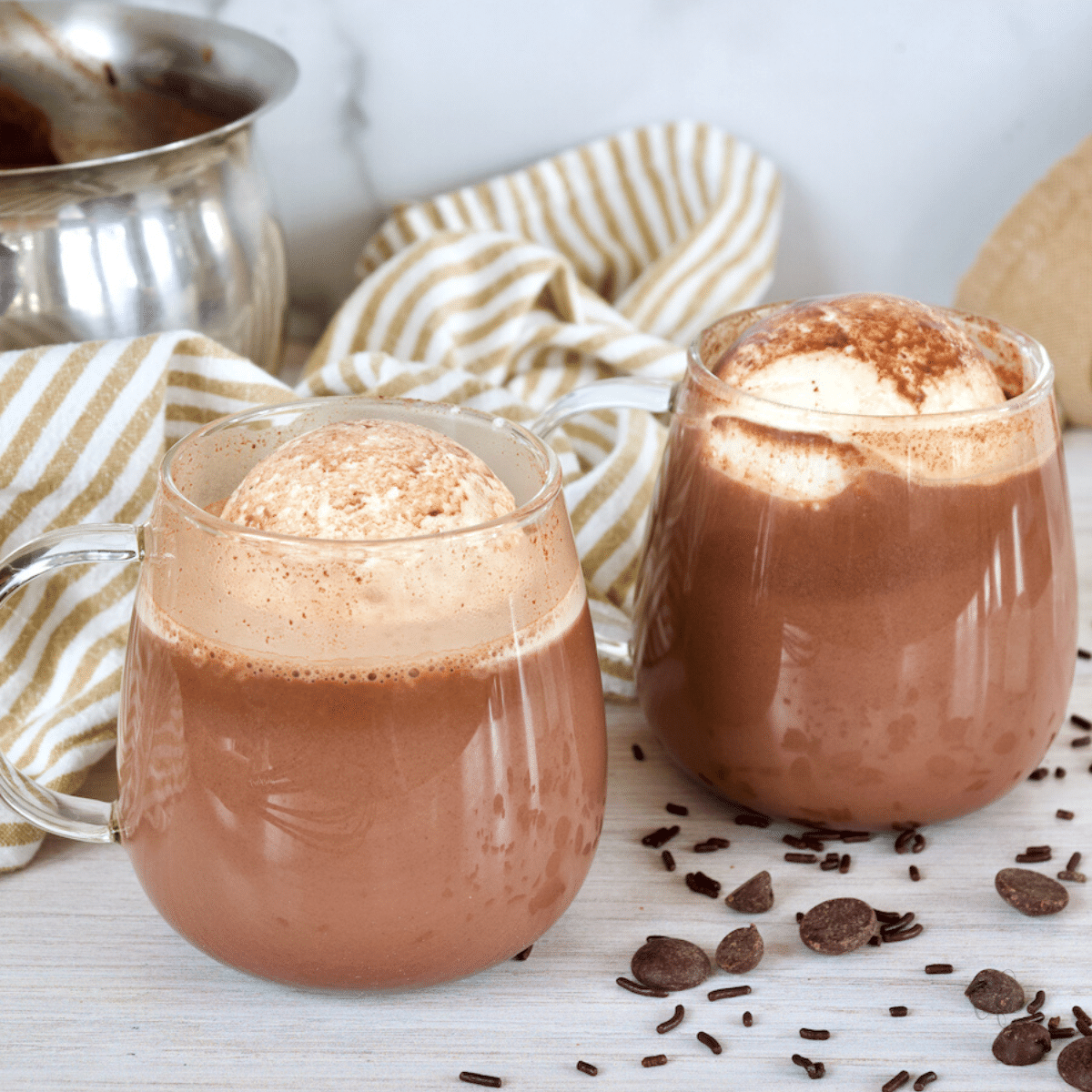 How to Make Hot Chocolate with Chocolate Chips • The Fresh Cooky