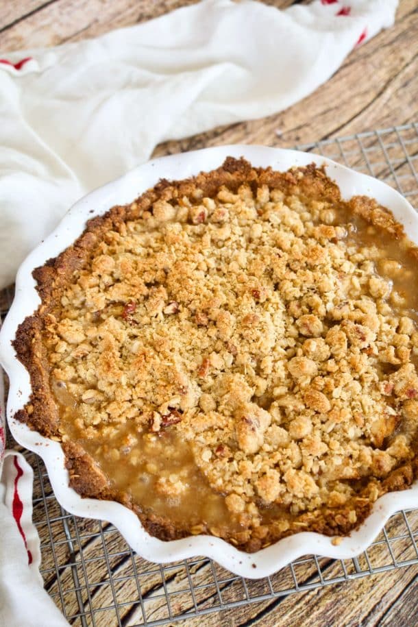 Easy Gluten-Free Apple Pie with Crumb Topping • The Fresh Cooky