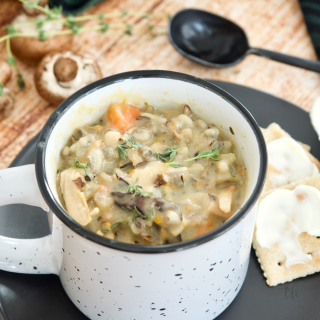 Instant Pot Chicken and Wild Rice Soup • The Fresh Cooky