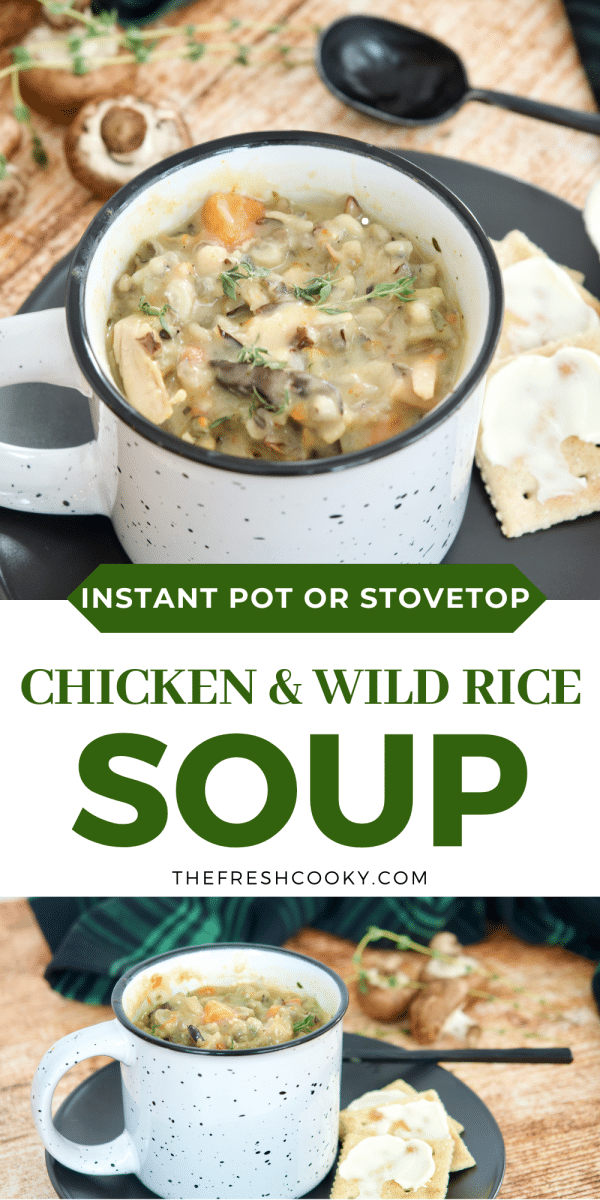 Instant Pot Panera Bread Chicken Wild Rice Soup - 365 Days of Slow Cooking  and Pressure Cooking