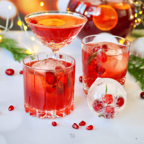 Holiday Punch | Pomegranate Cocktail • The Fresh Cooky