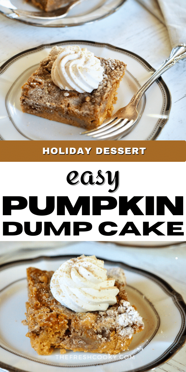 Easy Pumpkin Dump Cake with Spice Cake Mix • The Fresh Cooky