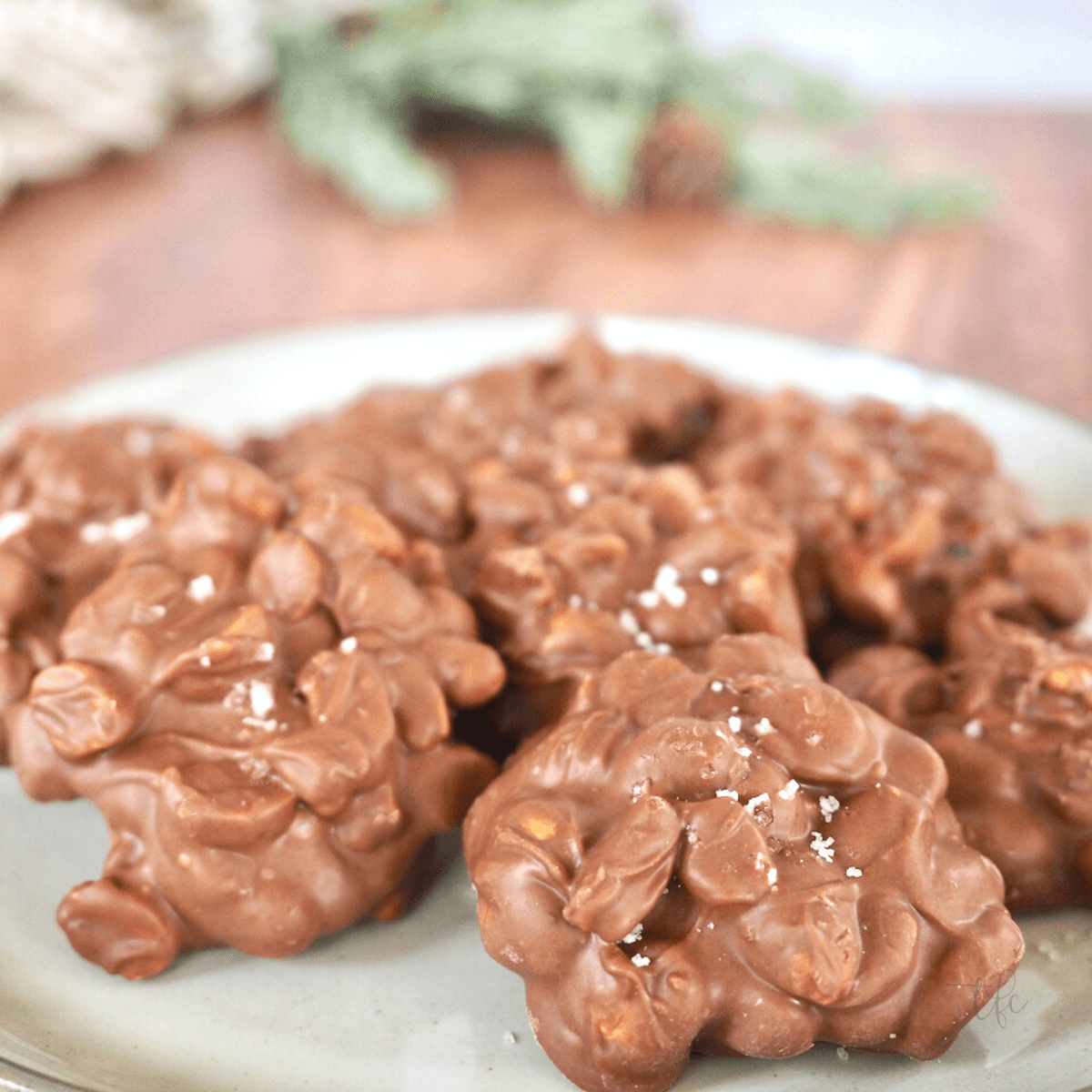 Slow Cooker Chocolate Candy :: Chocolate-Covered Peanut Clusters - The  How-To Home