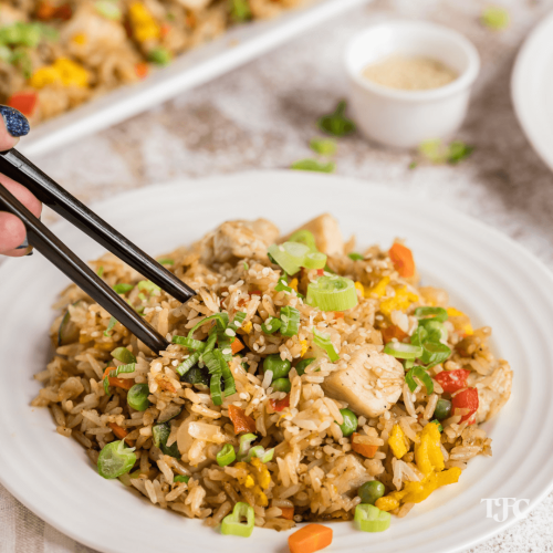 Chicken Fried Rice on the Blackstone Griddle • The Fresh Cooky