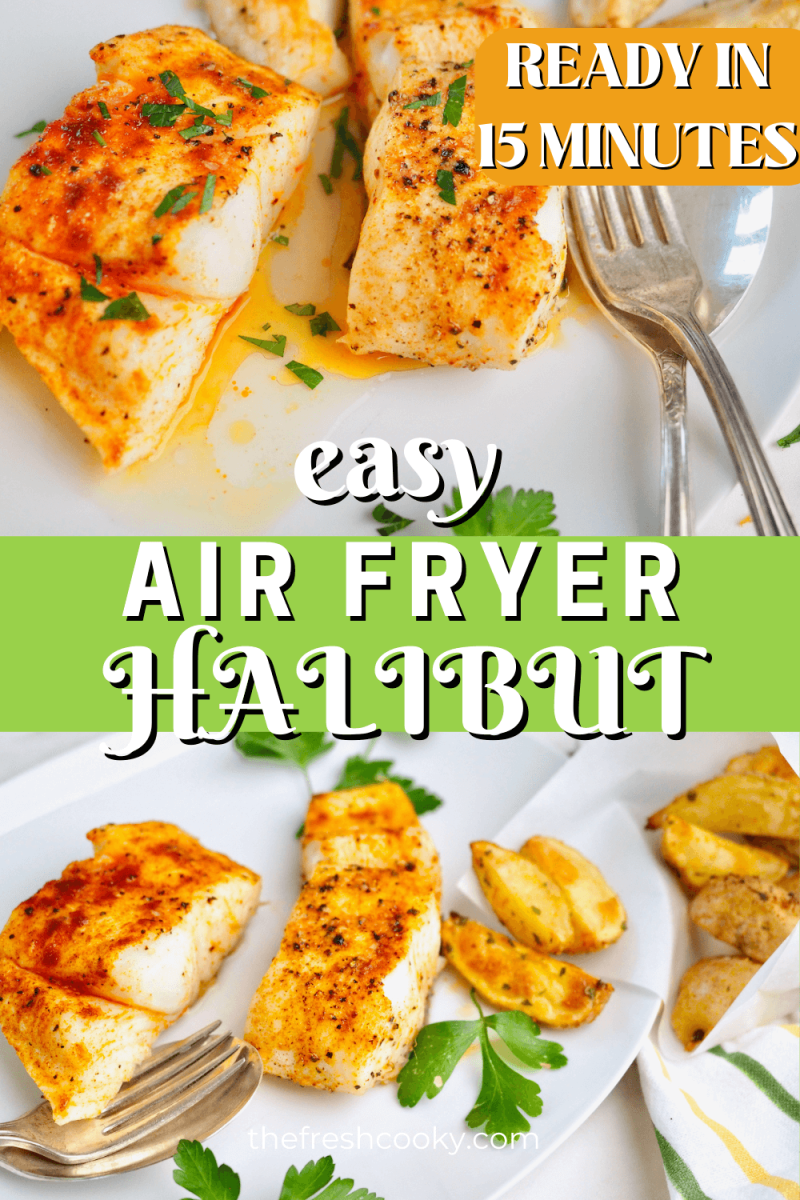 Air Fryer Halibut with Vegetables (Halibut en Papillote) - Stem