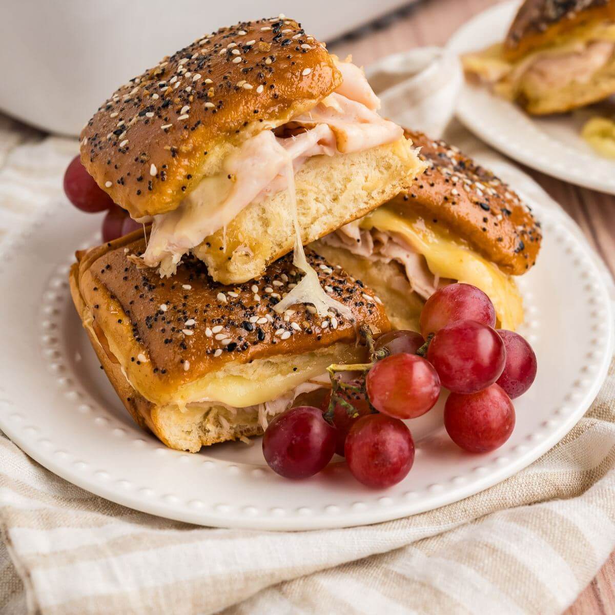 Easy Oven Baked Turkey and Cheese Sliders Recipe