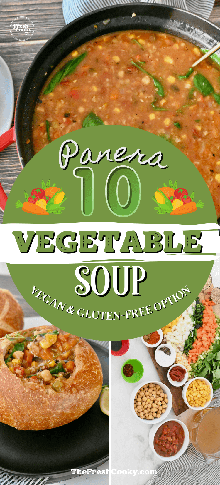10 Vegetable Soup Recipe (Panera Bread Copycat) • The Fresh Cooky