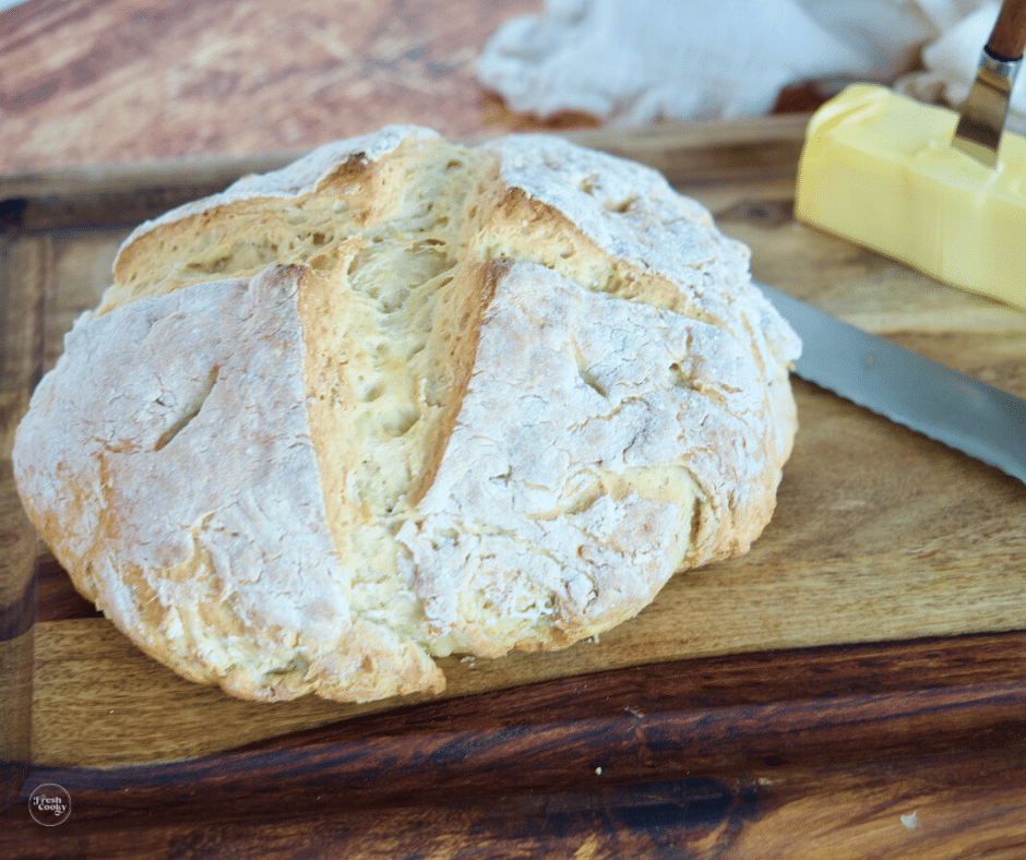 Easy Traditional Irish Soda Bread Recipe (4 Ingredients) • The