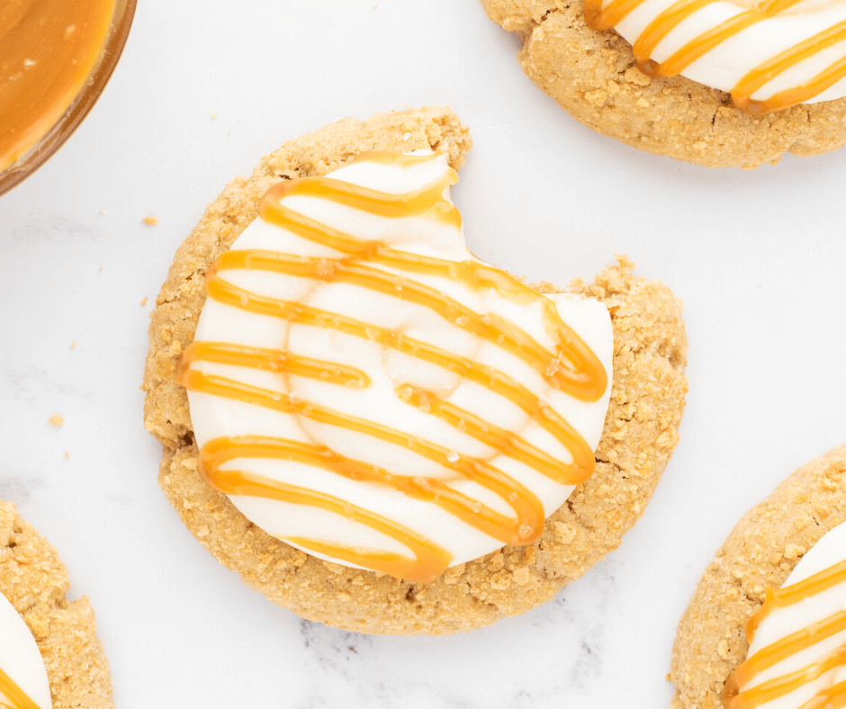 Salted Caramel Cheesecake Cookie Crumbl Copycat The Fresh Cooky