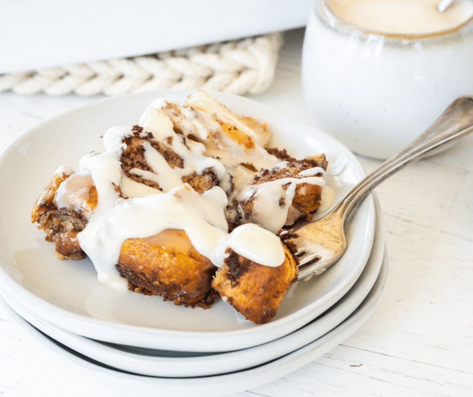 Easy Canned Cinnamon Roll Casserole