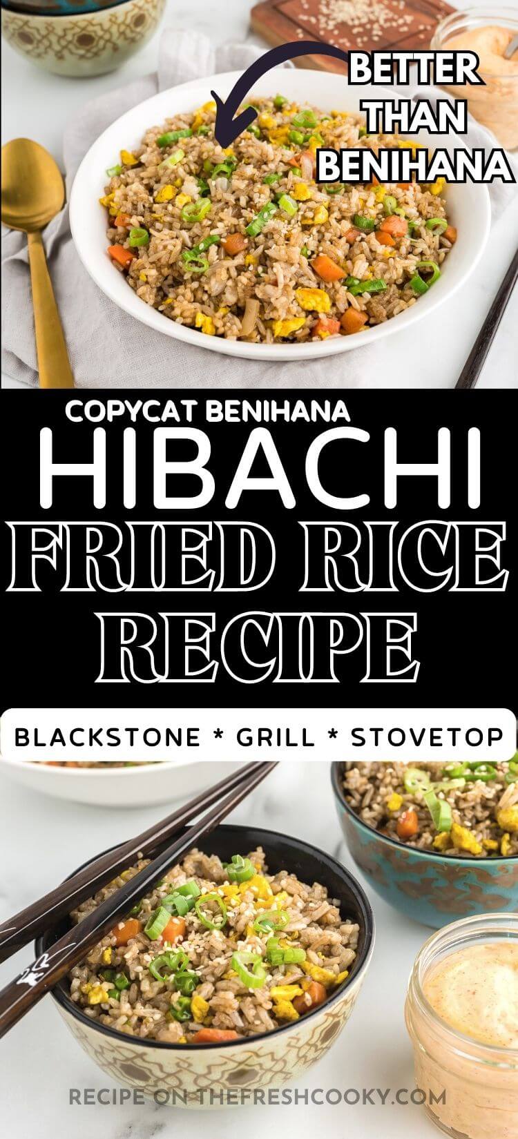 Best Hibachi Fried Rice Recipe Benihana Copycat The Fresh Cooky