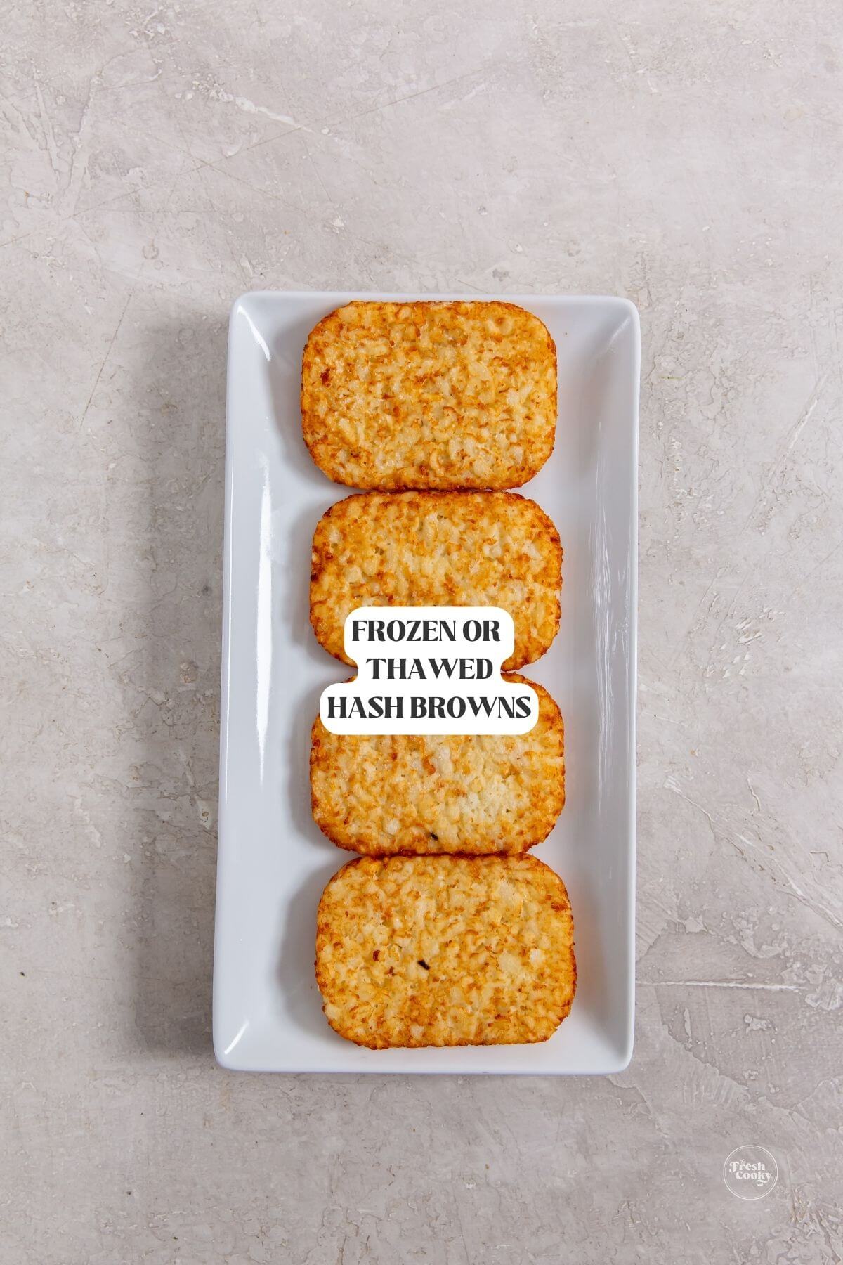 Crispy Air Fryer Hash Brown Patties (Frozen or Thawed) • The Fresh