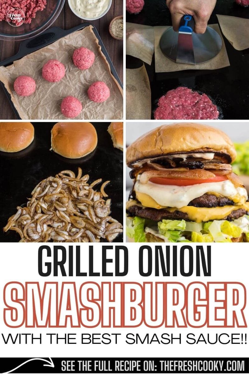 Best Smash Burger Recipe with Onions on a Blackstone • The Fresh Cooky