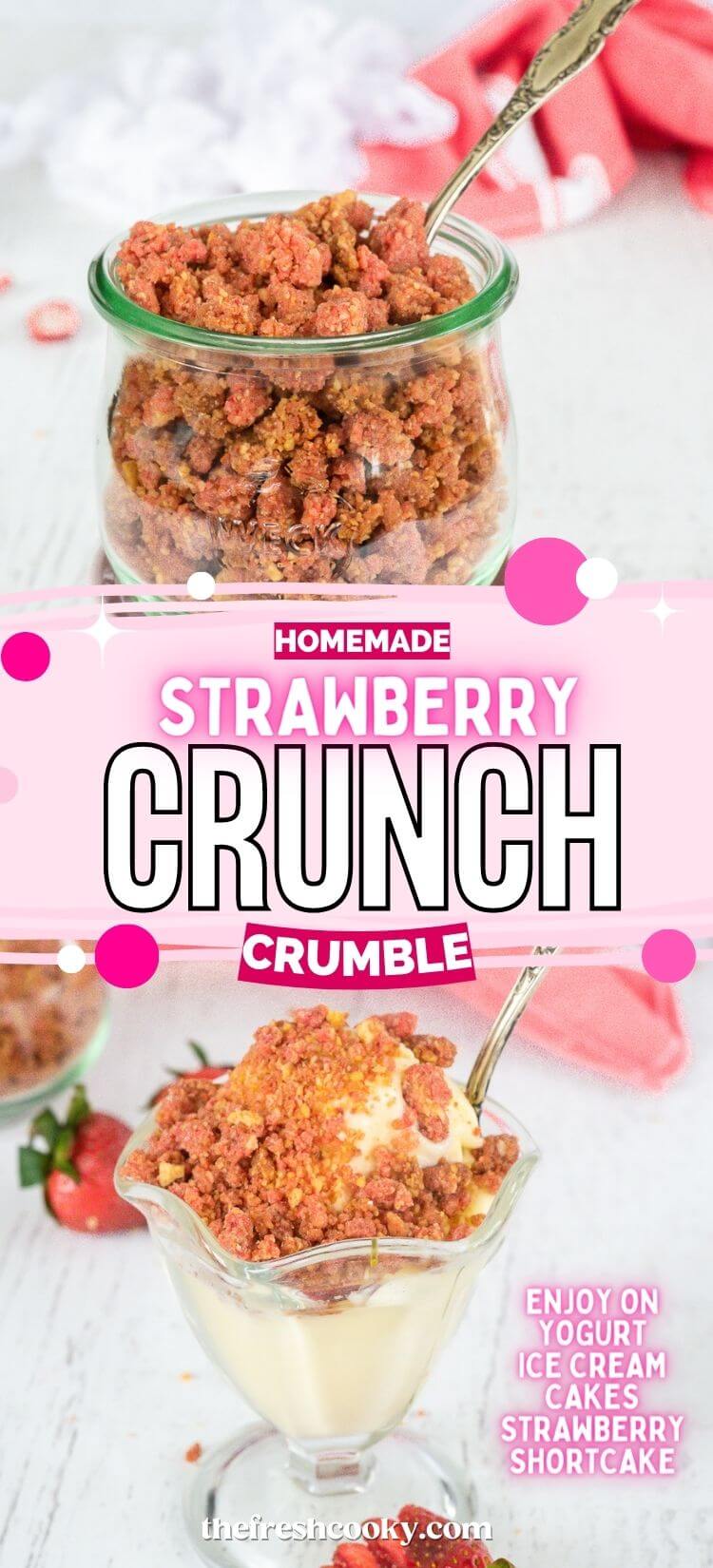 Easy Strawberry Crunch Recipe • The Fresh Cooky