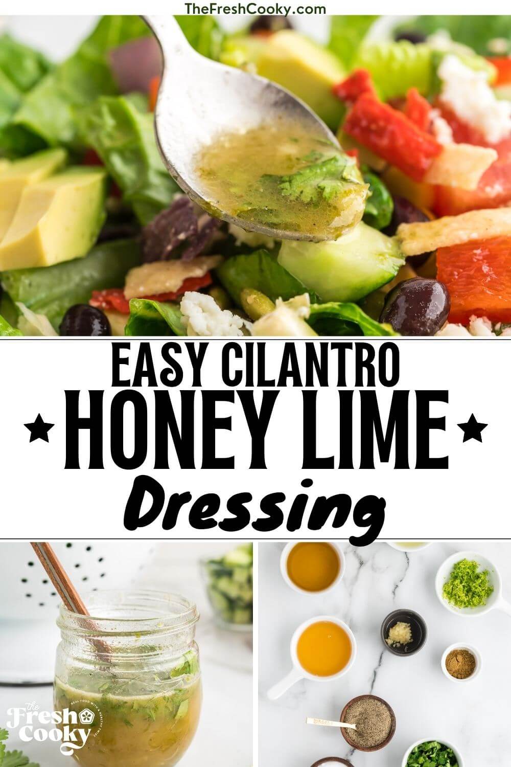 Quick Honey Lime Salad Dressing Recipe • The Fresh Cooky