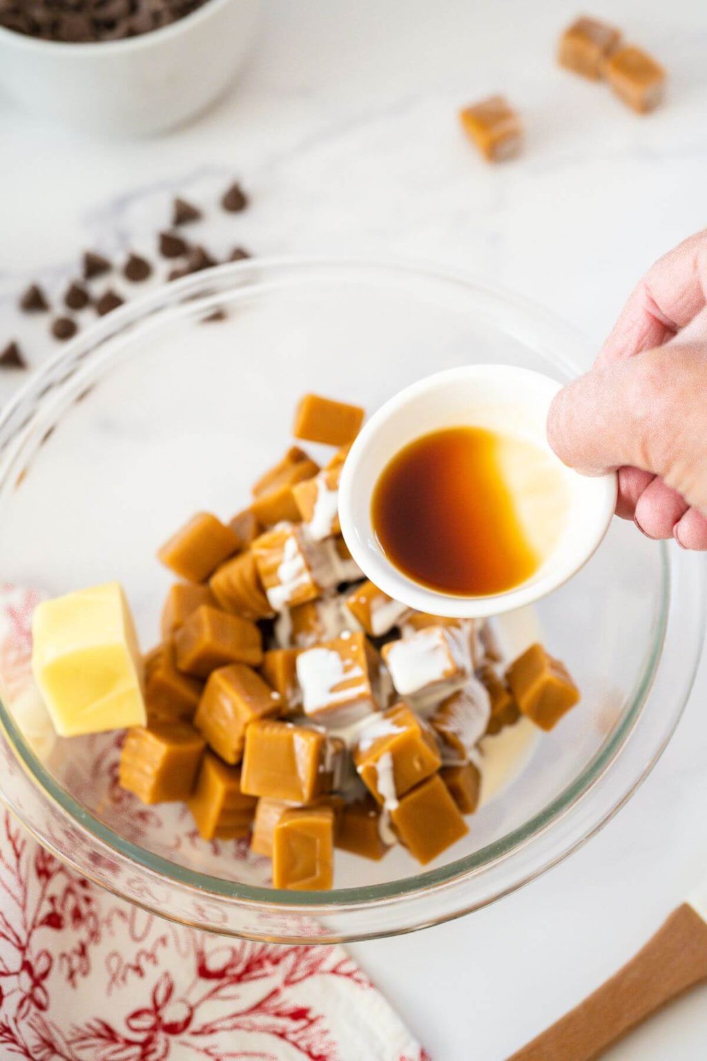 Homemade Chocolate Caramel Peanut Clusters Recipe • The Fresh Cooky