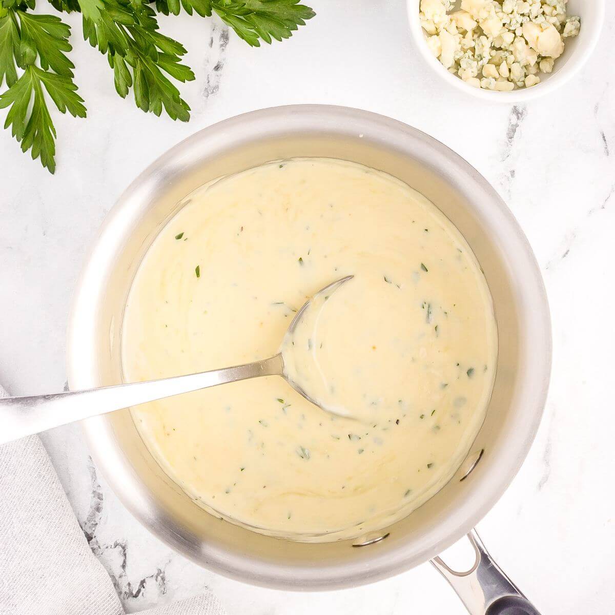 Easy Gorgonzola Cream Sauce — Lauren Lane Culinarian