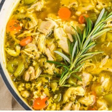 Homemade Chicken Lemon Soup